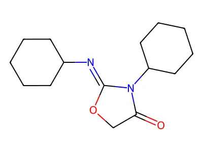 3-Cyclohexyl-2-(cyclohexylimino)-4-oxazolidinone structure