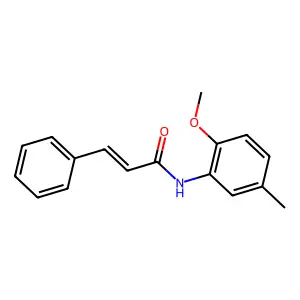 (E)-N-(2-methoxy-5-methylphenyl)-3-phenylprop-2-enamide structure