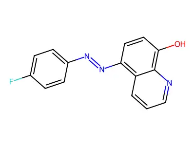 5-[(4-Fluorophenyl)diazenyl]quinolin-8-ol structure