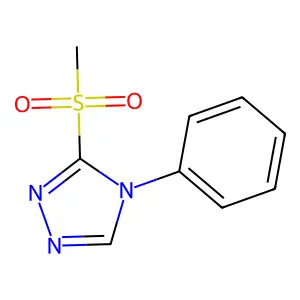 3-(methylsulfonyl)-4-phenyl-4H-1,2,4-triazole structure