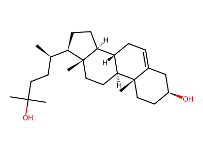 26,27-Dinorergost-5-ene-3beta,24-diol structure
