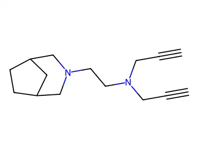 3-Azabicyclo(3.2.1)octane-3-ethanamine, N,N-di-2-propynyl- structure