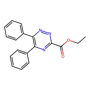 Ethyl 5,6-diphenyl-1,2,4-triazine-3-carboxylate structure