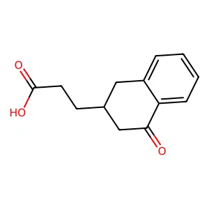 3-(4-Oxo-1,2,3,4-tetrahydronaphthalen-2-yl)propanoic acid structure