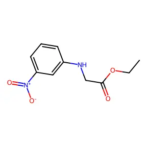 Glycine, N-(m-nitrophenyl)-, ethyl ester structure