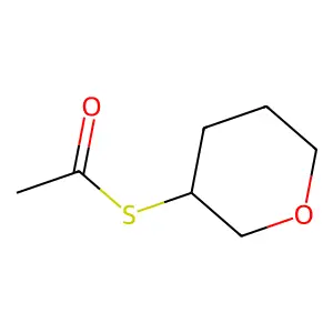 Thioacetic acid S-(tetrahydro-2H-pyran-3-yl) ester structure