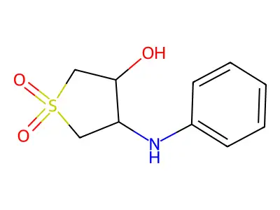 4-Anilinotetrahydro-3-thiophenol 1,1-dioxide structure