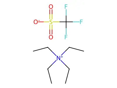 Tetraethylammonium trifluoromethanesulphonate structure