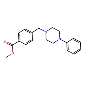 Methyl4-[(4-phenylpiperazin-1-yl)methyl]benzoate structure