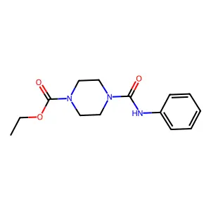 Ethyl 4-(phenylcarbamoyl)piperazine-1-carboxylate structure