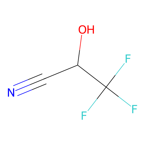 3,3,3-Trifluoro-2-hydroxy-propionitrile structure