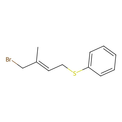 [(E)-4-bromo-3-methylbut-2-enyl]sulfanylbenzene structure