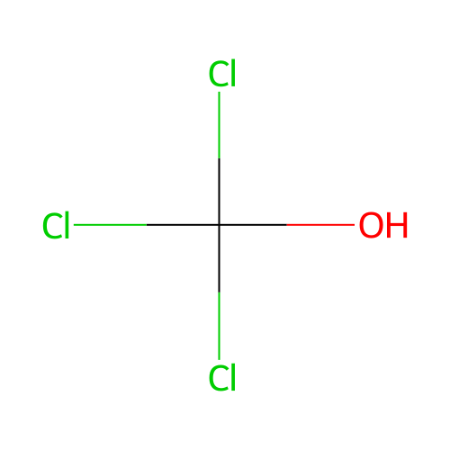 Trichloromethanol structure