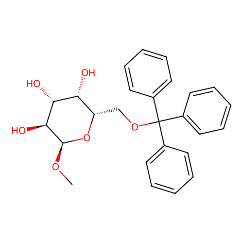 (2R,3S,4R,5S,6S)-2-methoxy-6-(trityloxymethyl)oxane-3,4,5-triol structure