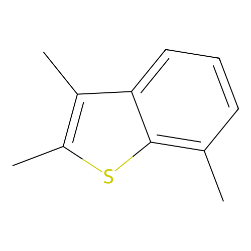 2,3,7-Trimethyl-benzothiophene structure