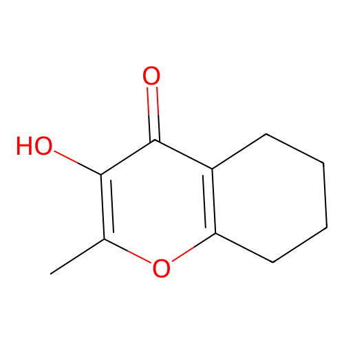 4H-1-Benzopyran-4-one, 5,6,7,8-tetrahydro-3-hydroxy-2-methyl- structure