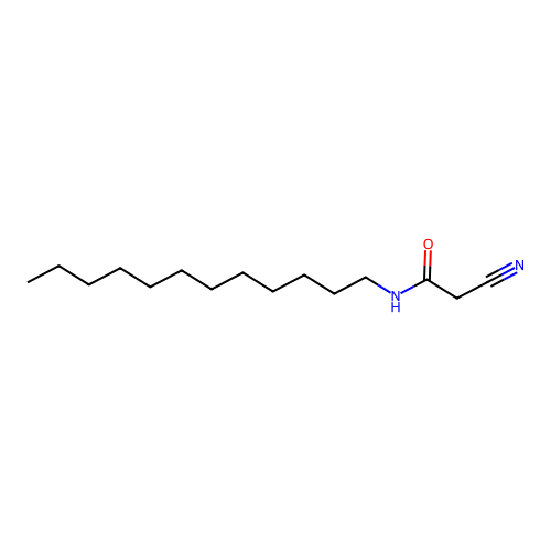 2-cyano-N-dodecylacetamide structure