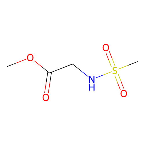 methyl N-mesylglycinate structure