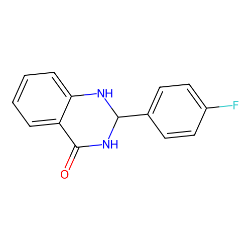 2-(4-fluorophenyl)-2,3-dihydroquinazolin-4(1H)-one structure