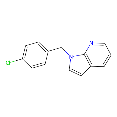 1-p-Chlorobenzyl-7-azaindole structure