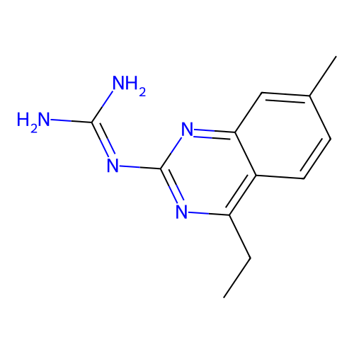 1-(4-Ethyl-7-methylquinazolin-2-yl)guanidine structure