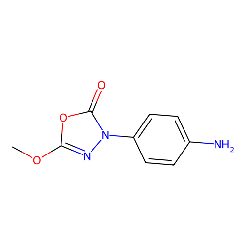 3-(4-Aminophenyl)-5-methoxy-1,3,4-oxadiazol-2(3H)-one structure