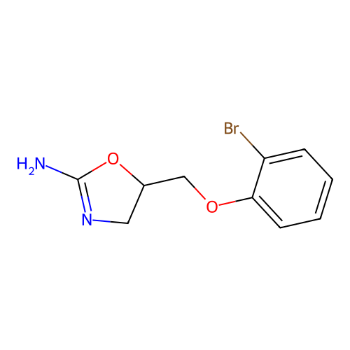 5-((2-Bromophenoxy)methyl)-4,5-dihydro-1,3-oxazol-2-amine structure