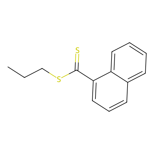 1-Naphthalenecarbodithioic acid, propyl ester structure