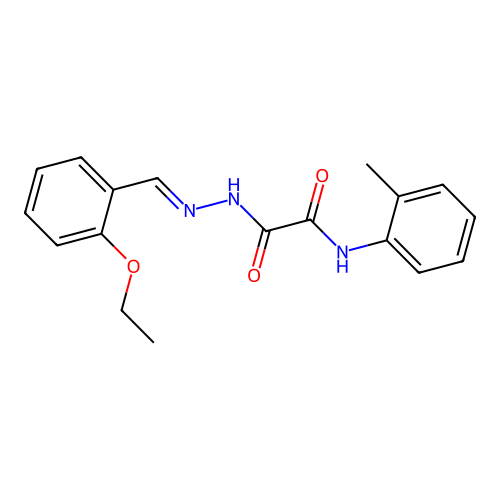 2-(2-(2-Ethoxybenzylidene)hydrazino)-N-(2-methylphenyl)-2-oxoacetamide structure