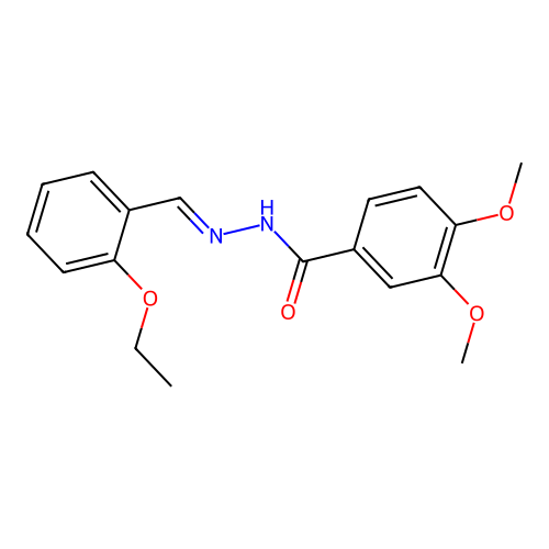 N-[(2-ethoxyphenyl)methylideneamino]-3,4-dimethoxybenzamide structure