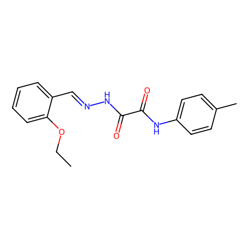 2-(2-(2-Ethoxybenzylidene)hydrazino)-N-(4-methylphenyl)-2-oxoacetamide structure