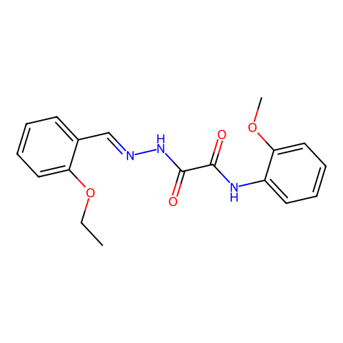 2-(2-(2-Ethoxybenzylidene)hydrazino)-N-(2-methoxyphenyl)-2-oxoacetamide structure