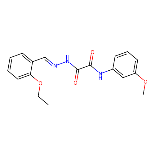 2-(2-(2-Ethoxybenzylidene)hydrazino)-N-(3-methoxyphenyl)-2-oxoacetamide structure
