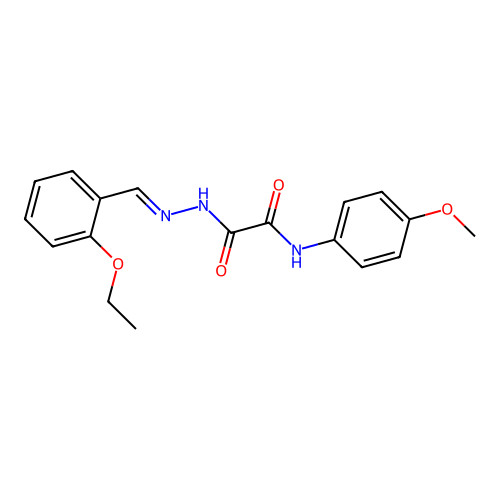2-(2-(2-Ethoxybenzylidene)hydrazino)-N-(4-methoxyphenyl)-2-oxoacetamide structure