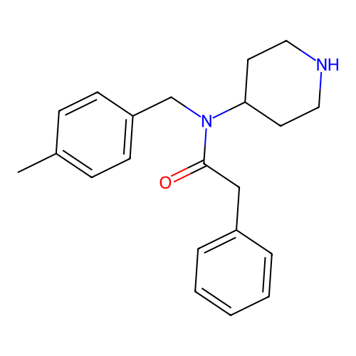 N-[(4-Methylphenyl)methyl]-N-(piperidin-4-yl)-2-phenylacetamide structure