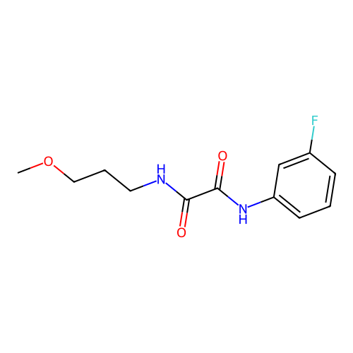 N1-(3-fluorophenyl)-N2-(3-methoxypropyl)oxalamide structure