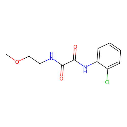N-(2-chlorophenyl)-N'-(2-methoxyethyl)ethanediamide structure
