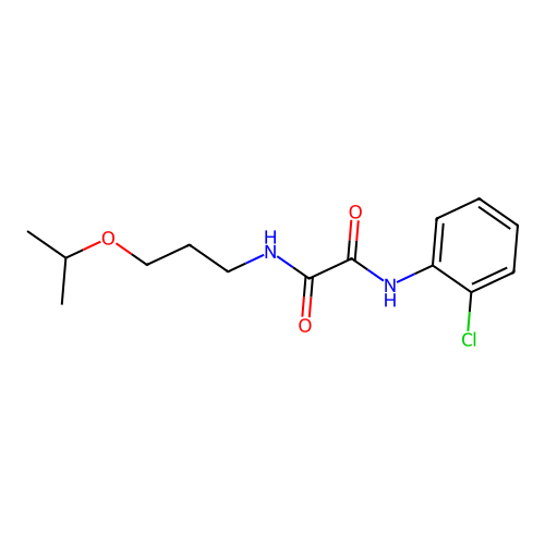 N-(2-chlorophenyl)-N'-[3-(propan-2-yloxy)propyl]ethanediamide structure