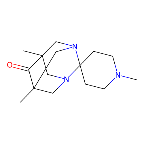 (1r,5R,7S)-1',5,7-trimethyl-1,3-diazaspiro[adamantane-2,4'-piperidin]-6-one structure