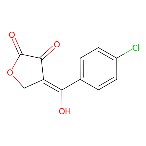 4-[(4-Chlorophenyl)-hydroxymethylidene]oxolane-2,3-dione structure