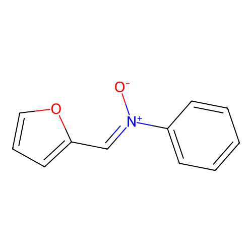 N-[(Z)-furan-2-ylmethylidene]-N-phenylamine oxide structure