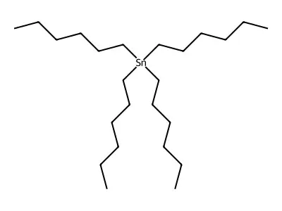 Tetrahexylstannane structure