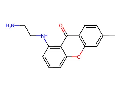 1-[(2-aminoethyl)amino]-6-methyl-9H-xanthen-9-one structure
