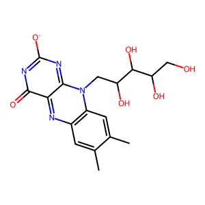 Flavin semiquinone structure