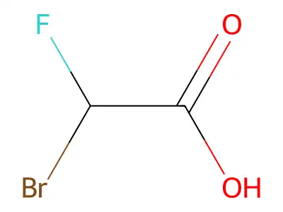 Bromofluoroacetic acid structure