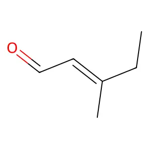 2-Pentenal, 3-methyl- structure