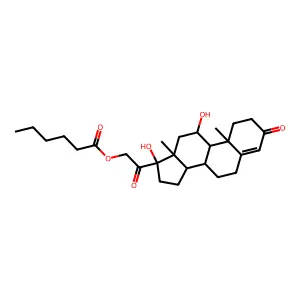 Hydrocortisone Caproate structure