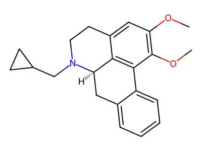 N-Cyclopropylmethylnornuciferine structure