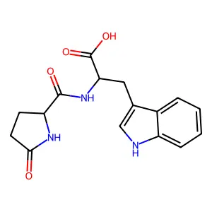 Pyroglutamyltryptophan structure