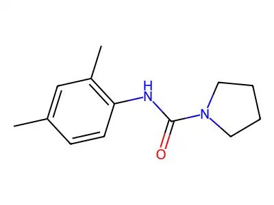 1-(N-(2,4-Xylyl)carbamoyl)pyrrolidine structure